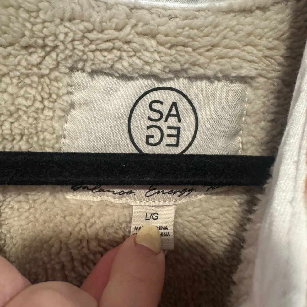 Orange‎ plaid fleece line Sage jacket - Picture 2 of 3